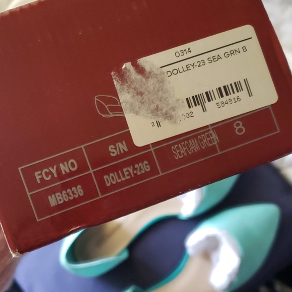 Mint Green Dressy Flats - Picture 5 of 6